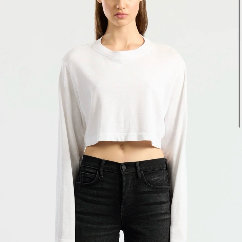 2 Cotton Citizen Tye Dye Tokyo Crop Long Sleeve Tee